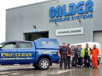 UK contractor collects their new high pressure waterjet machine